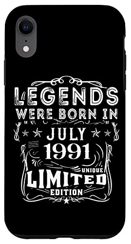 Consigue ahora Cumpleaños Carcasa para iPhone XR Cumpleaños Julio 1991 Edición Limitada Regalo Legend July Rebajas 2025 | regaloscumple.com