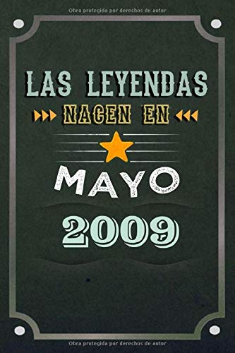 Comprar Las leyendas nacen en Mayo 2009: REGALO DE CUMPLEAÑOS NACIDOS EN LOS AÑOS 2009 Regalos Creativos Cuaderno forrado Diario 15.24 x 22.86 cm Ideas para regalar CUADERNO DE ... CUADERNO DE NOTAS REGALOS PERSONALIZADOS Top Precio 2024 | regaloscumple.com