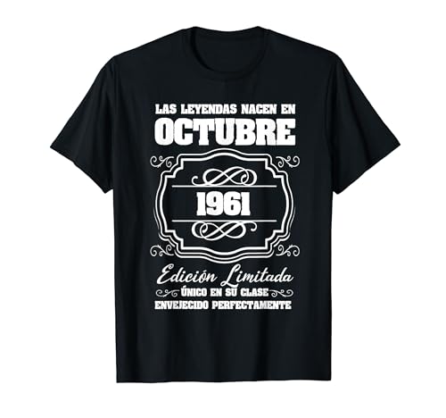 Comprar La Leyendas Nacen en octubre Regalos 1961 60 cumpleaños Camiseta Top Precio 2024 | regaloscumple.com