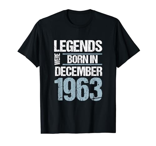 Consigue ahora Las leyendas nacieron en diciembre Regalos 1963 Cumpleaños Camiseta Ofertas 2024 | regaloscumple.com