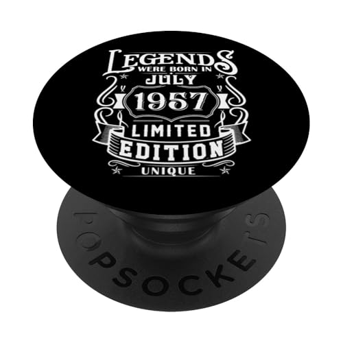 Comprar Cumpleaños Julio 1957 Edición Limitada BlackFriday Regalo Legend July PopSockets PopGrip Intercambiable Rebajas 2024 | regaloscumple.com