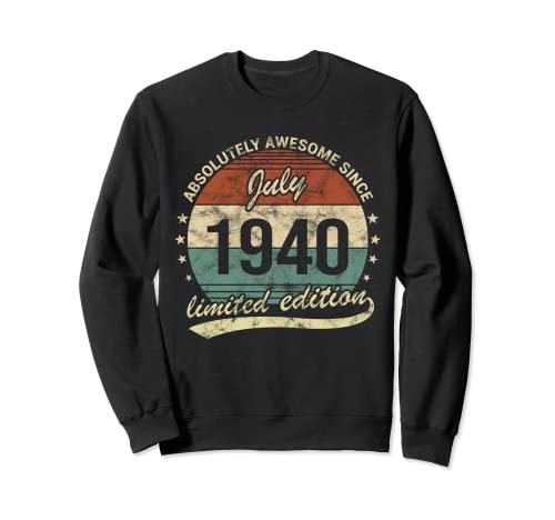 Comprar Fantastico desde Julio 1940 Hombre o Ideas para regalar Mujer Cumpleaños Sudadera Top Precio 2024 | regaloscumple.com