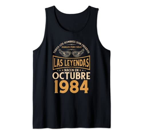 Comprar Cumpleaños Hombre Regalos Las Leyendas Octubre Cumpleaños 1984 Camiseta sin Mangas Ofertas 2024 | regaloscumple.com