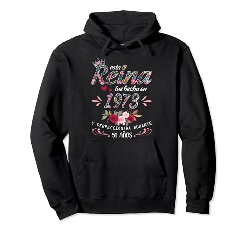 Comprar 51 Años Cumpleaños Mujer Regalo Hecho En 1973 Hecha En 1973 Sudadera con Capucha Navidad Ofertas 2025 | regaloscumple.com