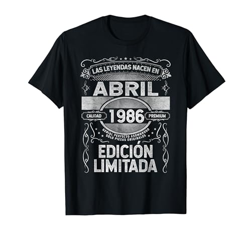 Oferta Las nacen Abril - Años Camiseta