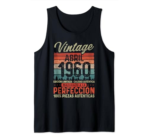 Oferta Abril Vintage 64 Cumpleaños Camiseta Mangas