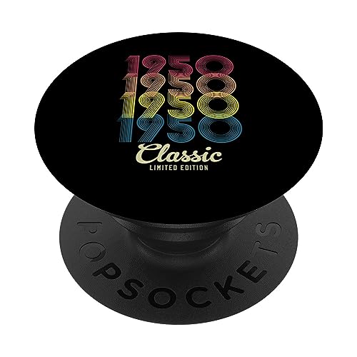 Comprar Regalos retro cumpleaños vintage Ideas para regalar 1950 para hombres y mujeres los años 70 y 80 PopSockets PopGrip Intercambiable Rebajas 2024 | regaloscumple.com
