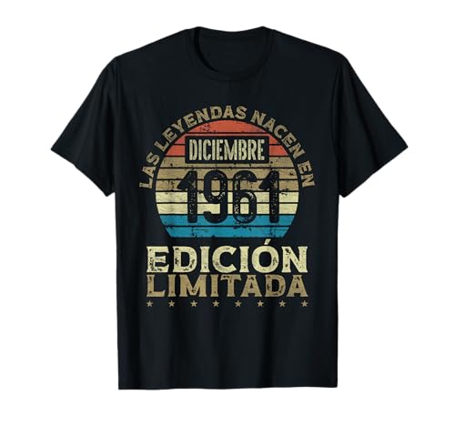 Consigue ahora Las Leyendas nacen Regalos en Diciembre 1961 - 63 Años Cumpleaños Camiseta Ofertas 2024 | regaloscumple.com