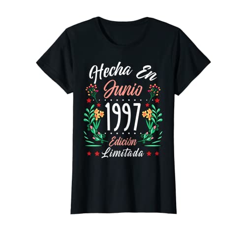 Consigue ahora Mujer Hecha En Cumpleaños Junio 1997 25 Años 25 cumpleaños Mujeres Camiseta Top Precio 2024 | regaloscumple.com