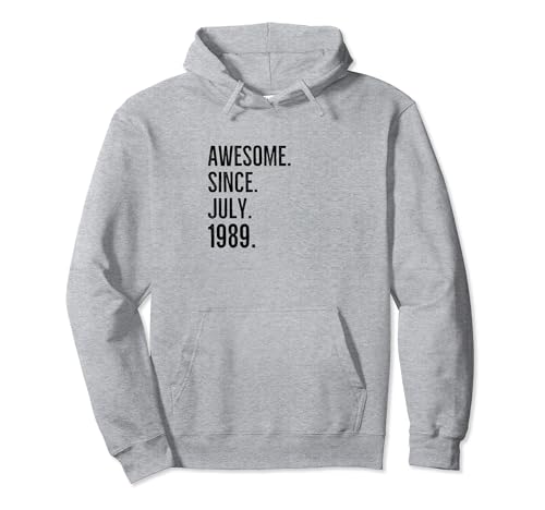 Consigue ahora Impresionante idea cumpleaños Navidad edad desde julio 1989 Sudadera con Capucha Ofertas 2024 | regaloscumple.com