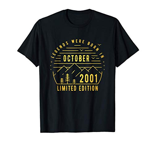 Consigue ahora Las Leyendas nacen en Octubre Ideas para regalar 2001 Camiseta Top Precio 2024 | regaloscumple.com