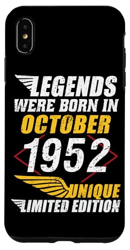 Consigue ahora Carcasa para iPhone XS Max Promoción Cumpleaños Octubre 1952 Edición Limitada Regalo Used Vintage Ofertas 2025 | regaloscumple.com