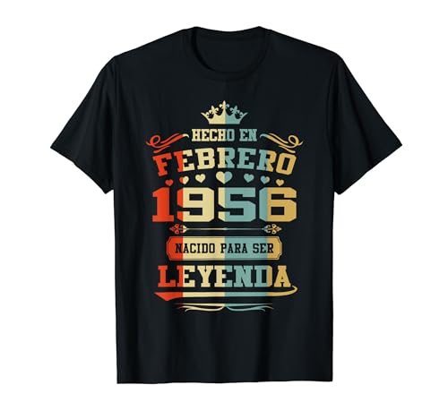Comprar Cumpleaños Hecho En Febrero 1956 Cumpleaños 68 Años Leyenda Camiseta Top Precio 2024 | regaloscumple.com