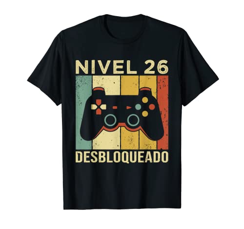 Consigue ahora Gaming Cumpleaños Videojugador Mando Cumpleaño 26 Aniversario Gaming Camiseta Rebajas 2025 | regaloscumple.com