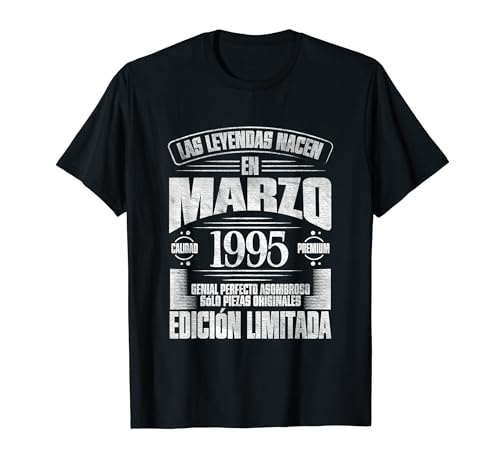 Oferta Las nacen Marzo - Años Camiseta