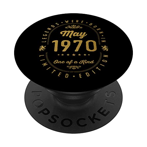 Consigue ahora Legends Were Born In May 1970 Cumpleaños Cumpleaños PopSockets PopGrip Intercambiable Ofertas 2024 | regaloscumple.com