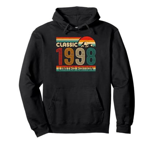 Consigue ahora Classic 1998 Limited Edition Retro Birthday BlackFriday 1998 Vintage Sudadera con Capucha Top Precio 2025 | regaloscumple.com