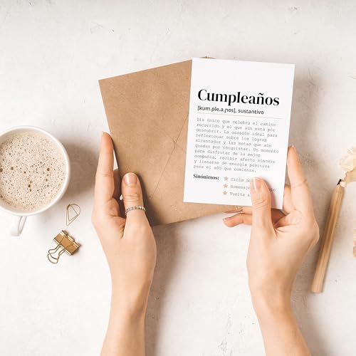 Ofertas de última hora Original tarjeta felicitacion cumpleaños hombre mujer Tarjeta postal Cumpleaños feliz cumpleaños