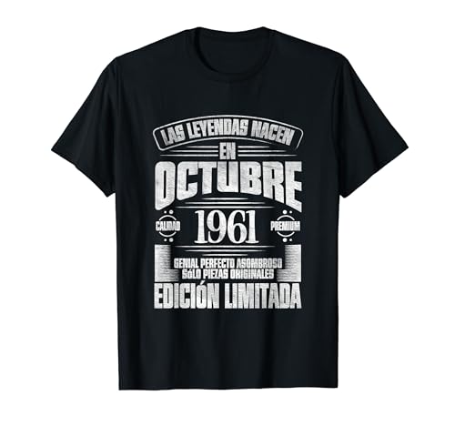 Oferta Las nacen Octubre - Años Camiseta
