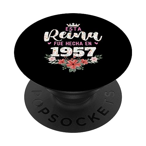 Consigue ahora Esta reina fue hecha en 1957 - Cumpleaños PopSockets PopGrip Intercambiable Regalos Ofertas 2025 | regaloscumple.com