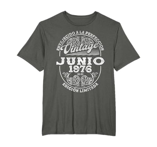 Comprar Ideas para regalar Junio 1976 Vintage - 49 Años Regalo Cumpleaños Hombre Camiseta Top Precio 2025 | regaloscumple.com
