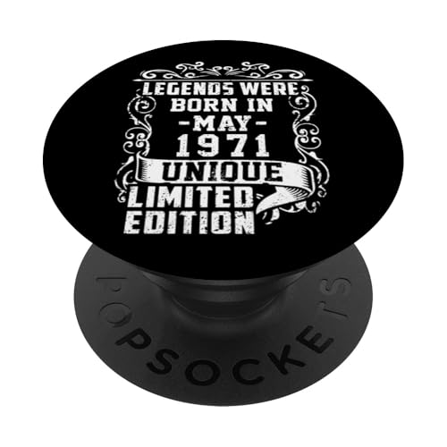 Comprar Cumpleaños Mayo 1971 Edición Limitada Regalo Legend May PopSockets Navidad PopGrip Intercambiable Rebajas 2024 | regaloscumple.com