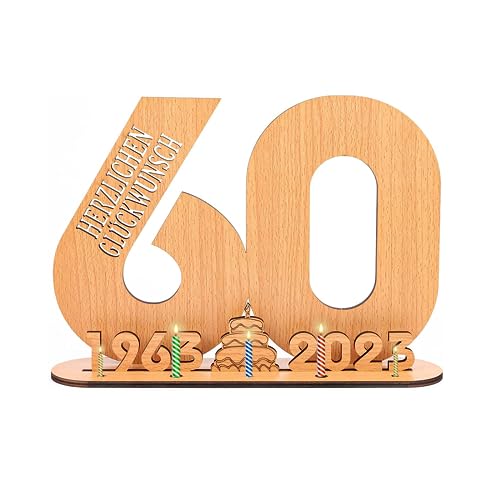 Comprar MUYAPAY Libro visitas Madera 2023 Tarjeta felicitacion 60 años Cumpleaños Regalos Aniversario BlackFriday Bodas Regalos Libro Visitas Letrero Madera Cumpleaños Dinero Regalo Letrero Madera Top Precio 2024 | regaloscumple.com