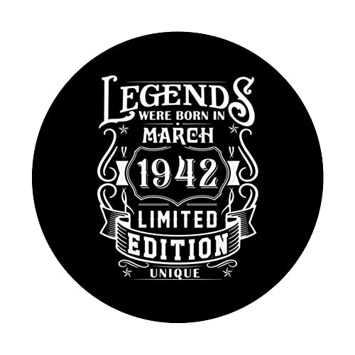 Comprar ahora Cumpleaños 1942 Limitada March PopSockets Intercambiable