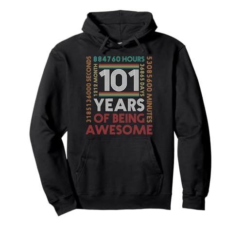 Comprar 101 cumpleaños divertido cumpleaños 101 años retro cumpleaños Sudadera Regalos con Capucha Ofertas 2024 | regaloscumple.com