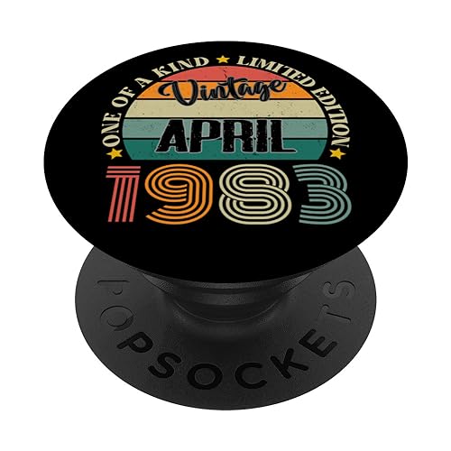 Comprar 41 Años Vintage Abril 1983 41 Cumpleaños Retro PopSockets PopGrip Intercambiable Navidad Ofertas 2023 | regaloscumple.com