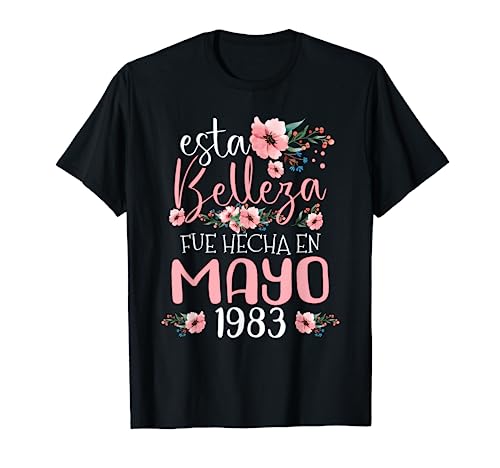 Consigue ahora Hecha En Mayo 1983 Mujer Regalo 41 Años Cumpleaños Camiseta Promoción Top Precio 2025 | regaloscumple.com