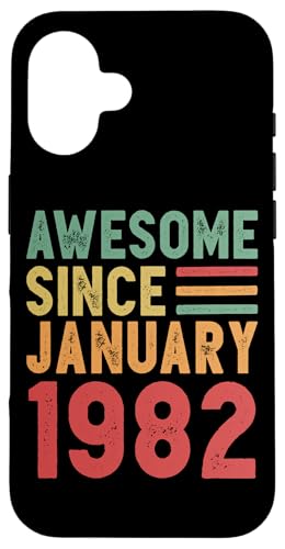 Comprar Carcasa para iPhone 16 Impresionante regalo Navidad 50 cumpleaños desde enero 1982 Ofertas 2024 | regaloscumple.com