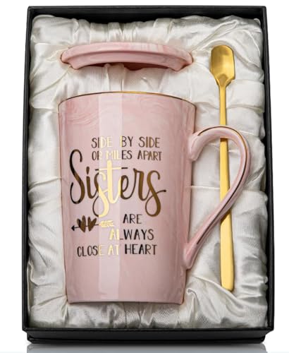 Consigue ahora Navidad Taza café cerámica mármol para hermanas hermanas amigas regalo cumpleaños y Navidad para hermanas cerámica 14 onzas (Rosa) Top Precio 2024 | regaloscumple.com