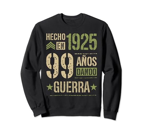 Consigue ahora Hecho en 1925 Dando Guerra 99 Años Regalo Navidad 99 Cumpleaños Sudadera Ofertas 2024 | regaloscumple.com