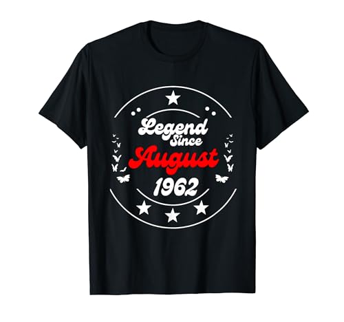 Comprar Agosto 1962 Cumpleaños Leyenda Ideas para regalar Hombre Niño Desde Agosto 1962 Camiseta Top Precio 2025 | regaloscumple.com