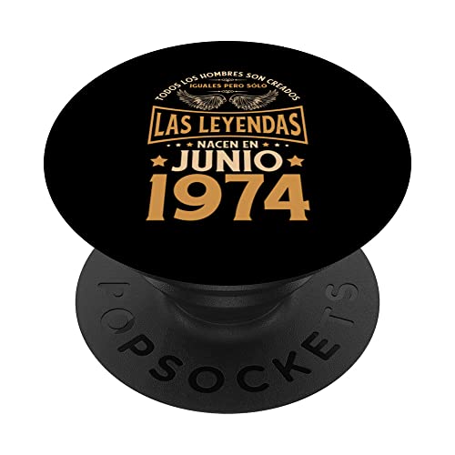 Consigue ahora Cumpleaños Hombre Regalos Catálogo Las Leyendas Junio 1974 PopSockets PopGrip Intercambiable Top Precio 2025 | regaloscumple.com