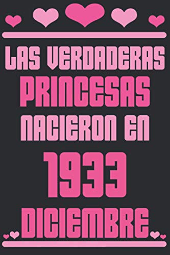 Consigue ahora Las Catálogo Verdaderas Princesas Nacieron en 1933 Diciembre: Regalo cumpleaños 87 años para mujeres cuaderno forrado cuaderno cumpleaños regalo ... niñas tía novia 6 * 9 pulgadas 120 pagina Top Precio 2024 | regaloscumple.com