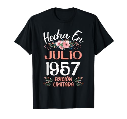 Consigue ahora Hecha En Navidad Julio 1957 Mujer Regalo 68 Años Cumpleaños Camiseta Rebajas 2025 | regaloscumple.com