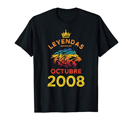 Comprar Las Leyendas nacen en Octubre Ideas para regalar 2008 Regalo Cumpleaños Camiseta Ofertas 2025 | regaloscumple.com