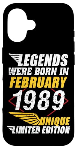 Consigue ahora Carcasa para iPhone 16 Cumpleaños BlackFriday Febrero 1989 Edición Limitada Regalo February Rebajas 2024 | regaloscumple.com