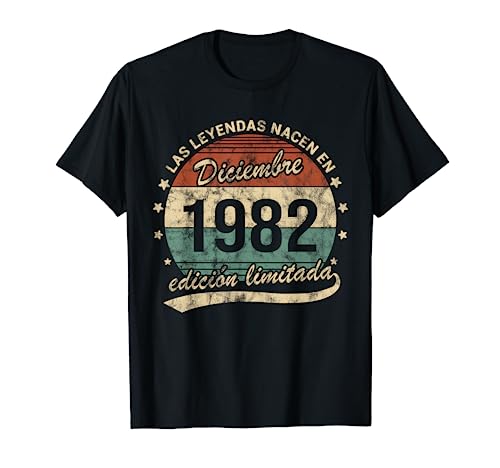 Comprar Leyendas Nacen Diciembre 1982 Cumpleaños Retro Camiseta Navidad Ofertas 2024 | regaloscumple.com