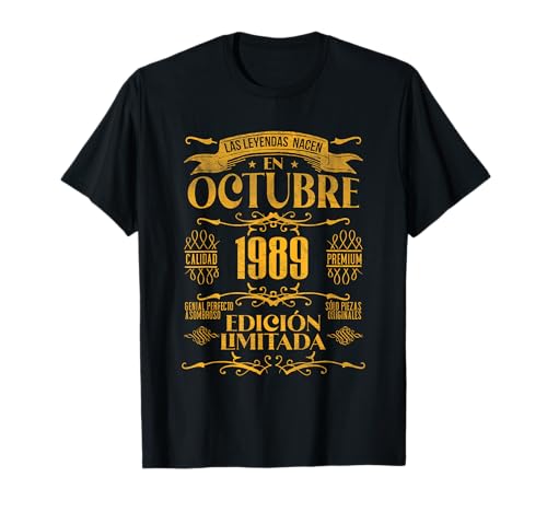Consigue ahora Las Regalos Leyendas nacen en Octubre 1989 - 35 Años Cumpleaños Camiseta Top Precio 2025 | regaloscumple.com