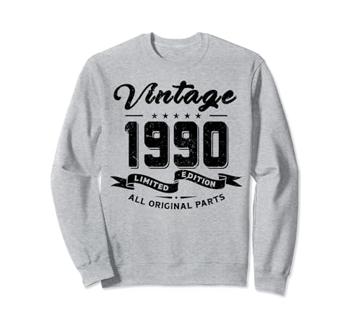 Comprar Vintage 1990 Navidad Nacido en 1990 regalo cumpleaños Sudadera Ofertas 2023 | regaloscumple.com