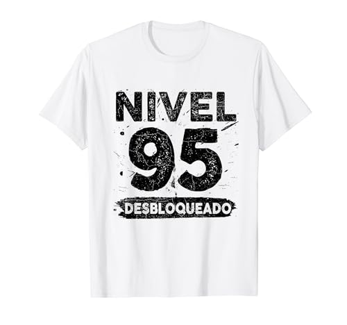 Consigue ahora Nivel 95 Desbloqueado Cumpleaños años 95 cumpleaños Camiseta Ofertas 2025 | regaloscumple.com