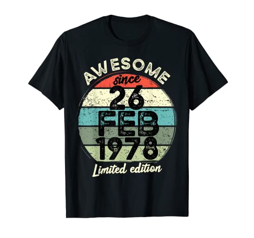 Oferta Camiseta 45 26 1978, cumpleaños