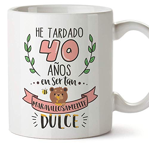 Comprar Regalos MUGFFINS Taza 40 Cumpleaños -Regalos Originales y Divertidos para Aniversarios y Cumpleañeros Top Precio 2024 | regaloscumple.com