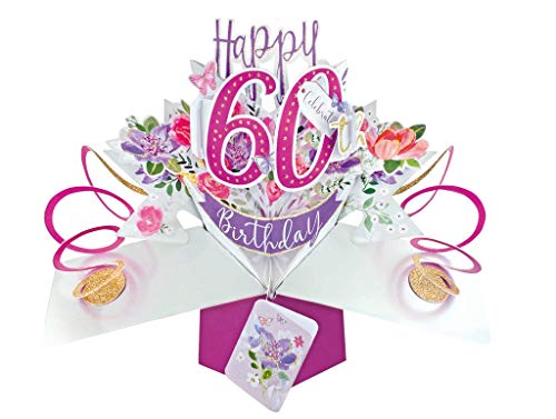 Comprar Tarjeta felicitación emergente 60 cumpleaños para mujer Regalos tarjetas emergentes en 3D Second Nature Rebajas 2024 | regaloscumple.com