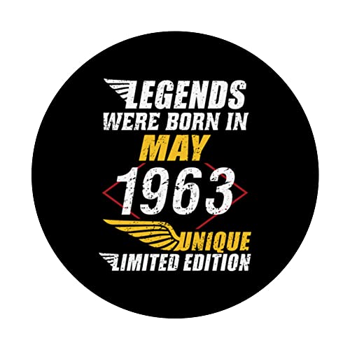 Oferta Flash Cumpleaños Mayo 1963 Edición Limitada Regalo Legend May PopSockets PopGrip Intercambiable