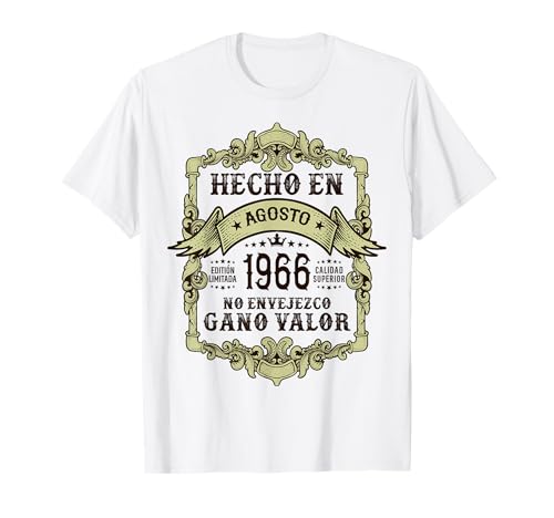 Oferta Cumpleaño Años Hecho agosto Vintage Camiseta