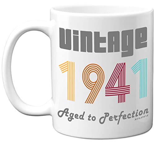 Consigue ahora Stuff4 Regalos cumpleaños 81 hombres y Promoción mujeres taza café vintage 1941 tazas cerámica aptas lavavajillas taza clásica mejor amiga cumpleaños o Navidad divertidos regalos cumpleaños 81 él y ella Top Precio 2024 | regaloscumple.com